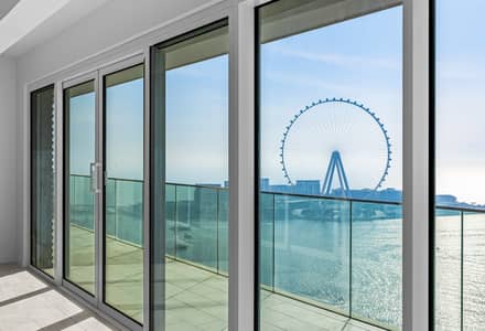 4 Bedroom Apartment for Rent in Jumeirah Beach Residence (JBR), Dubai - Full Sea View | High Floor | Vacant | Unfurnished