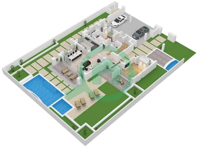 杰贝阿里村 - 5 卧室别墅类型B1戶型图