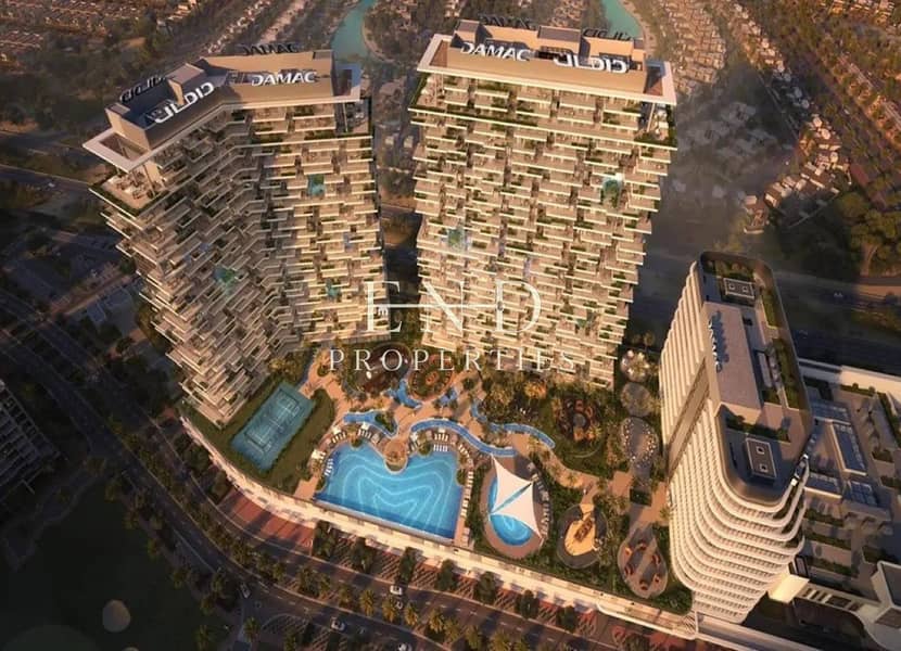 位于达马克山庄，DAMAC District，DAMAC District Tower B 1 卧室的公寓 1909000 AED - 12789183