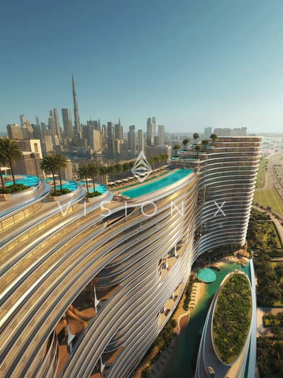 1 Спальня Апартамент Продажа в Бизнес Бей, Дубай - Aquarise Exterior-8. jpg
