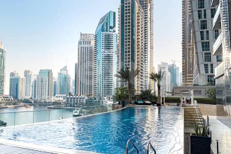 2 Bedroom Apartment for Rent in Dubai Marina, Dubai - Marina view | Fully Furnished | Chiller free