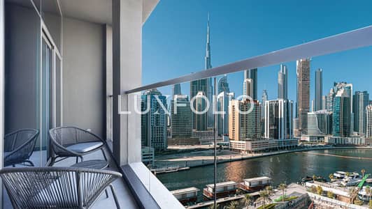 1 Bedroom Apartment for Rent in Business Bay, Dubai - Fully Furnished | Modern | Burj Khalifa View