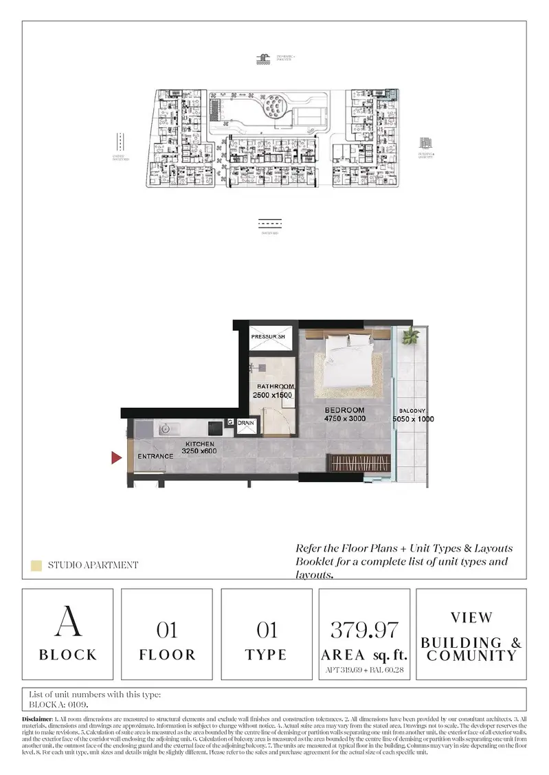 0 BR floor plan