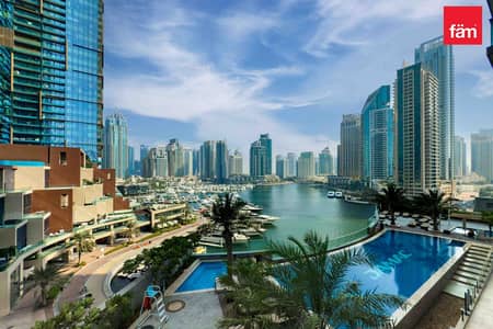 2 Bedroom Apartment for Rent in Dubai Marina, Dubai - Corner unit | Full Marina View | Low floor