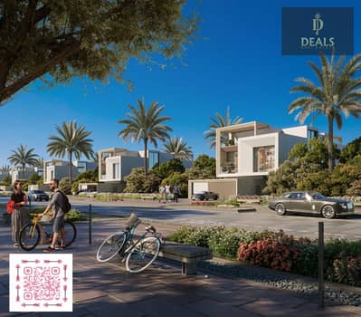 8 Bedroom Villa for Sale in Ajmal Makan City - Sharjah Waterfront, Sharjah - CAM05-STANDARD VILLA-STREET BENCH-RIGHT. png