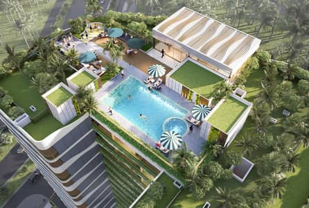 Studio for Sale in Dubai Land Residence Complex, Dubai - Pool. jpg