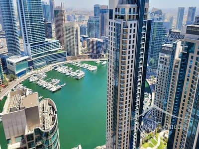 2 Bedroom Apartment for Rent in Jumeirah Beach Residence (JBR), Dubai - High floor | Furnished | Marina View