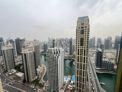 2 Bedroom Apartment for Rent in Jumeirah Beach Residence (JBR), Dubai - 2 Bed | Unfurnished | Marina View