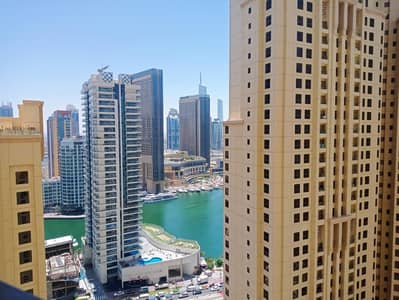 2 Bedroom Apartment for Rent in Jumeirah Beach Residence (JBR), Dubai - Marina View | Unfurnished Unit | Mid Floor