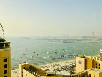 2 Bedroom Apartment for Rent in Jumeirah Beach Residence (JBR), Dubai - Full Sea View l 2BR+Store l High Floor