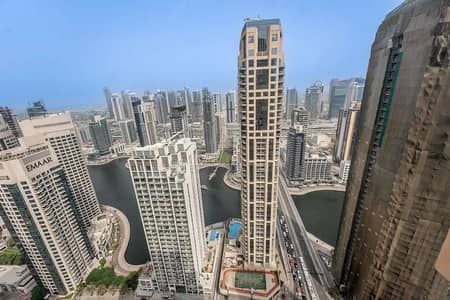 2 Bedroom Apartment for Rent in Jumeirah Beach Residence (JBR), Dubai - Marina view | 2 BR | High Floor | Close to Beach