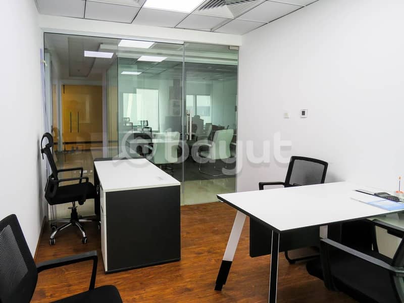 Fitted Office With Sheikh Zayed View Prime Location