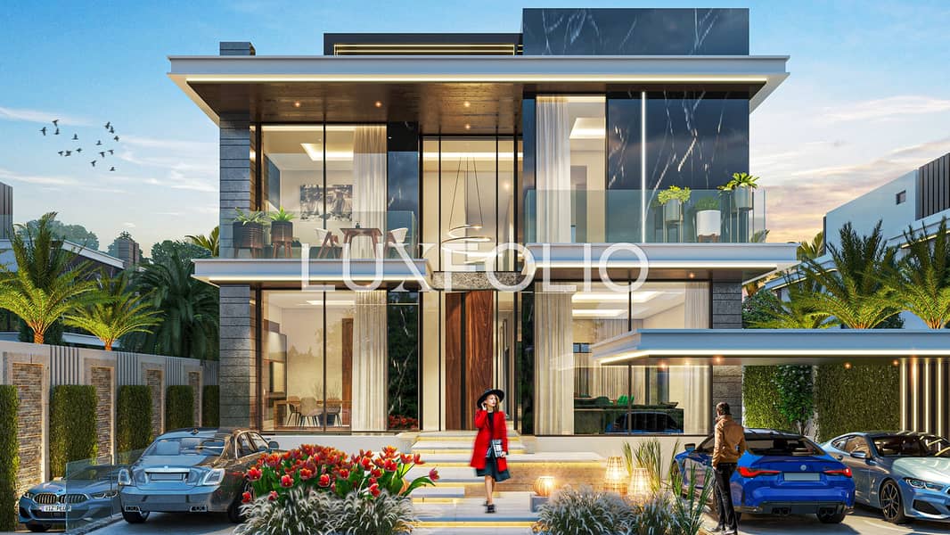 位于大马士革湖住宅，威尼斯别墅 6 卧室的别墅 13500000 AED - 12801613