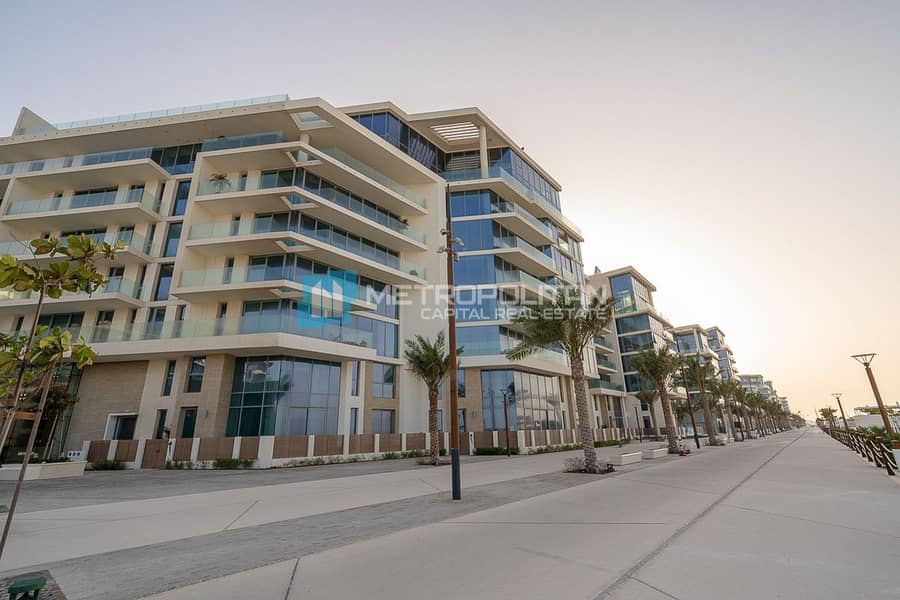 Full Sea View|2BR+Balcony|Beachfront|Pool And Gym