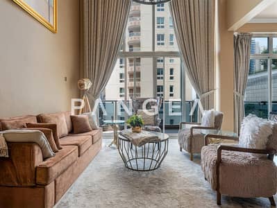 3 Bedroom Flat for Rent in Dubai Marina, Dubai - Fully Furnished | Partial Marina View | Study Room