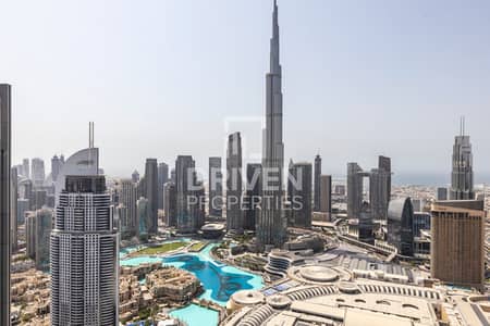 3 Bedroom Apartment for Rent in Downtown Dubai, Dubai - Fully Furnished | High Floor | Ready to Move in