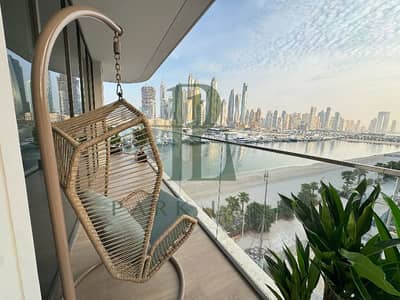 3 Bedroom Apartment for Rent in Dubai Harbour, Dubai - Balcony view. png