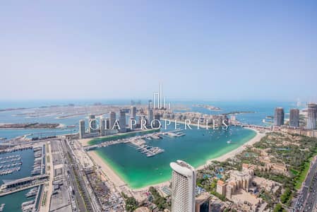 3 Bedroom Apartment for Rent in Dubai Marina, Dubai - 3BHK Duplex | UN/Furnished | High Floor |Sea Views