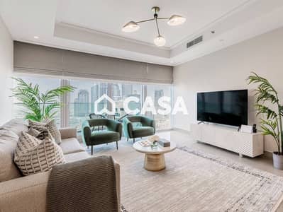3 Bedroom Flat for Rent in Downtown Dubai, Dubai - Brand New | High Floor | Burj Khalifa Views