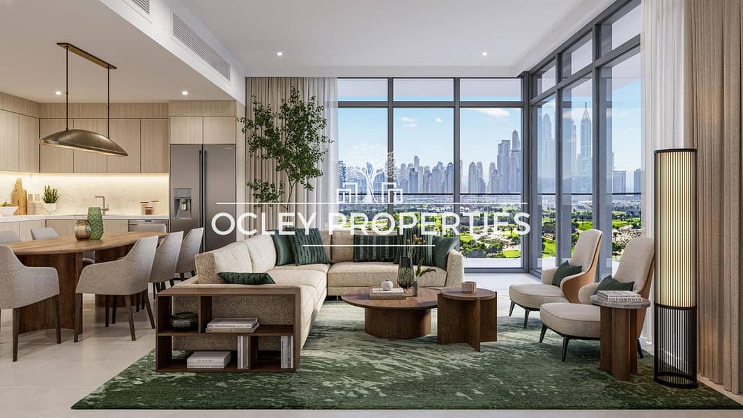 Golf and Skyline View | Rare Unit | High Floor