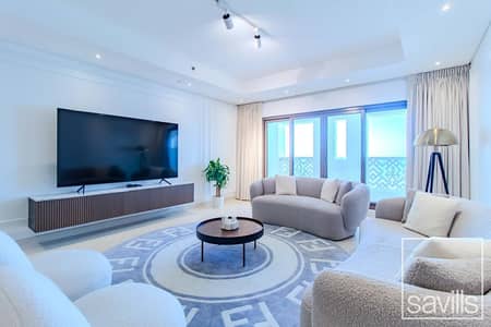 3 Bedroom Apartment for Sale in Palm Jumeirah, Dubai - Sea View | Upgraded | 2 Parking Space | Furnished