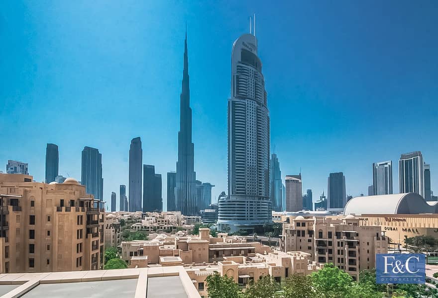 Burj View | Furnished | Spacious Corner Unit