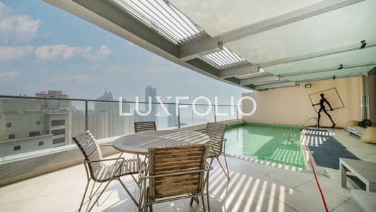 4 Bedroom Flat for Sale in Dubai Marina, Dubai - Triplex Penthouse | Premium Renovation | Private Pool