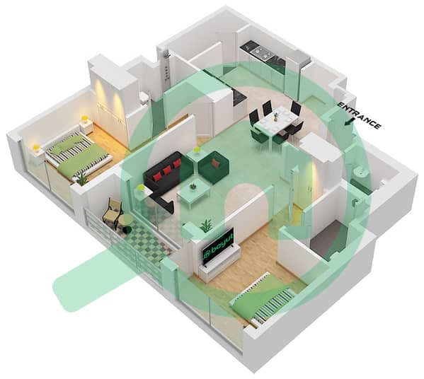 Type A Unit B18 Floor 40