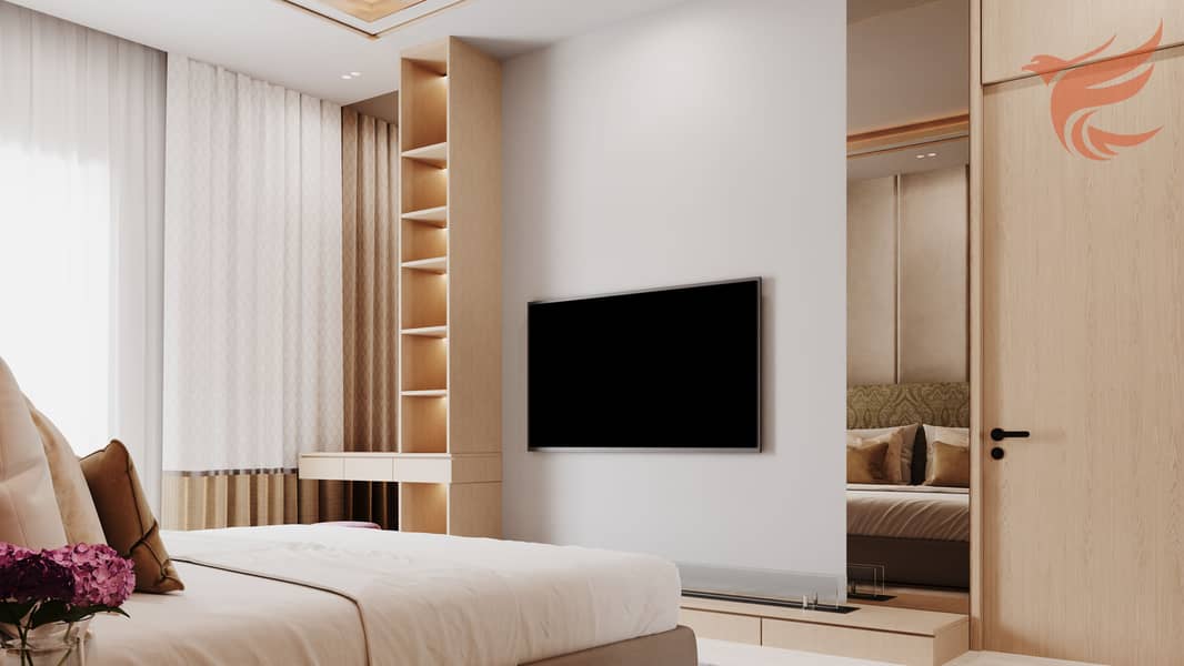 4 1BR UNIT_Bedroom Media Wall. png
