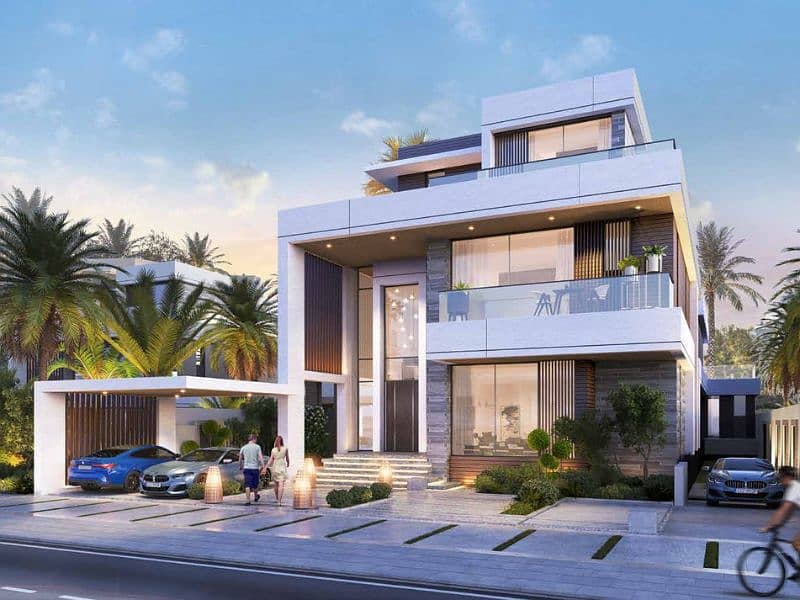 位于大马士革湖住宅，摩洛哥别墅 7 卧室的别墅 24000000 AED - 12813233