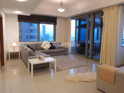3 Bedroom Apartment for Rent in Dubai Marina, Dubai - 2 Bed With Study Storage Laundry Chiller Free 3 Bedroom Apartment for Rent in Dubai Marina, Dubai - 2 Bed With Study Storage Laundry Chiller Free