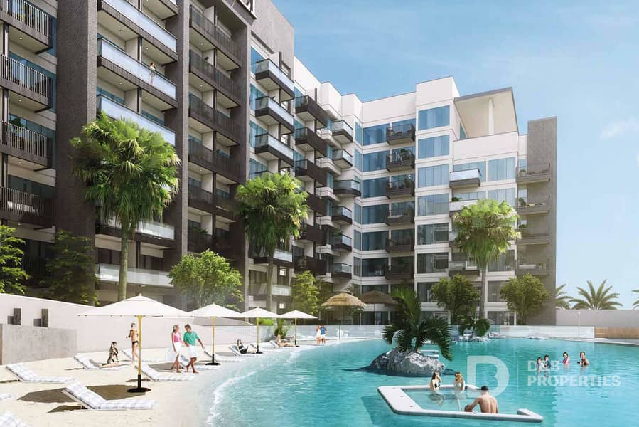 位于迪拜影城，Azizi Beach Oasis 2 1 卧室的公寓 1150000 AED - 12817848