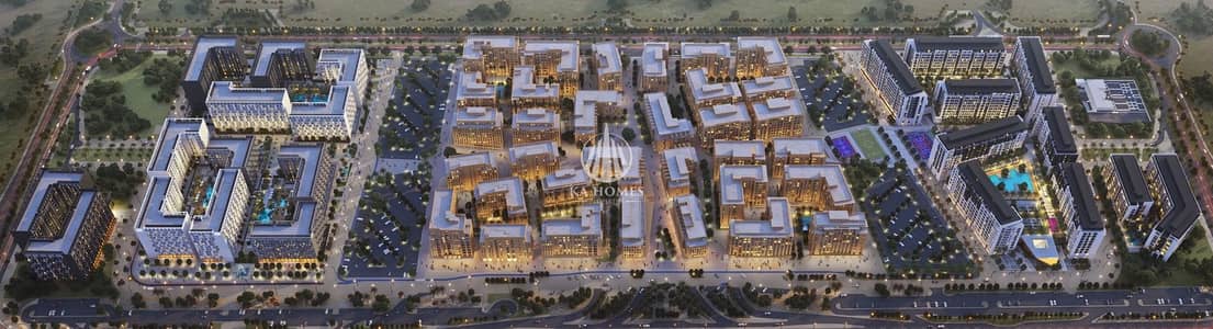1 Bedroom Flat for Sale in Muwaileh, Sharjah - almamsha-aerial-view-masterplan-1. jpg