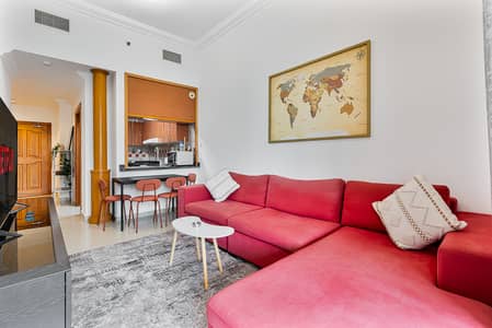 شقة 1 غرفة نوم للايجار في دبي مارينا، دبي - Living Room (1). jpeg