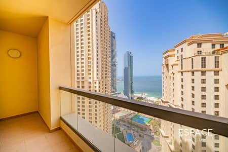 1 Bedroom Flat for Rent in Jumeirah Beach Residence (JBR), Dubai - 1 BR | Unfurnished | Big layout | Vacant
