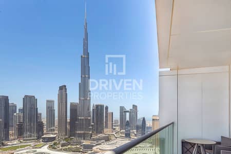 2 Bedroom Flat for Rent in Downtown Dubai, Dubai - Full Fountains and Burj Khalifa View | High Floor