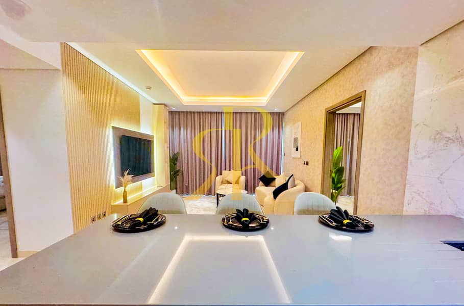 Elegant 3BR in The Sterling West | Burj Khalifa View| Business Bay Living