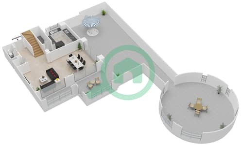 Attareen - 2 Bedroom Apartment Unit 2226 Floor plan