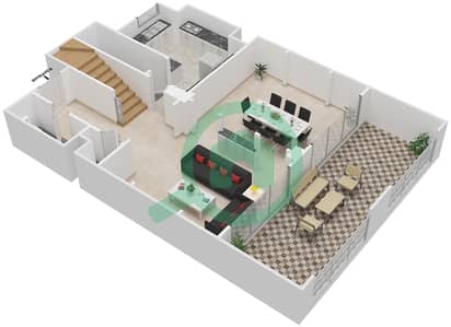 Attareen - 3 Bedroom Apartment Unit 1230 Floor plan