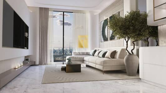 阿尔贾达法住宅区， 迪拜 1 卧室单位待售 - binghatti-pinnacle-living-room-2. png