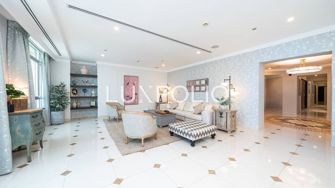 位于迪拜码头，滨海皇冠塔楼 5 卧室的顶楼公寓 7995000 AED - 12830676