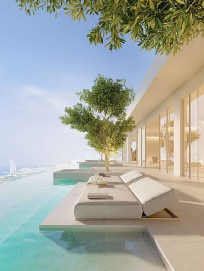 芭莎综合社区（Tecom）， 迪拜 3 卧室单位待售 - Roof Pool View. jpg