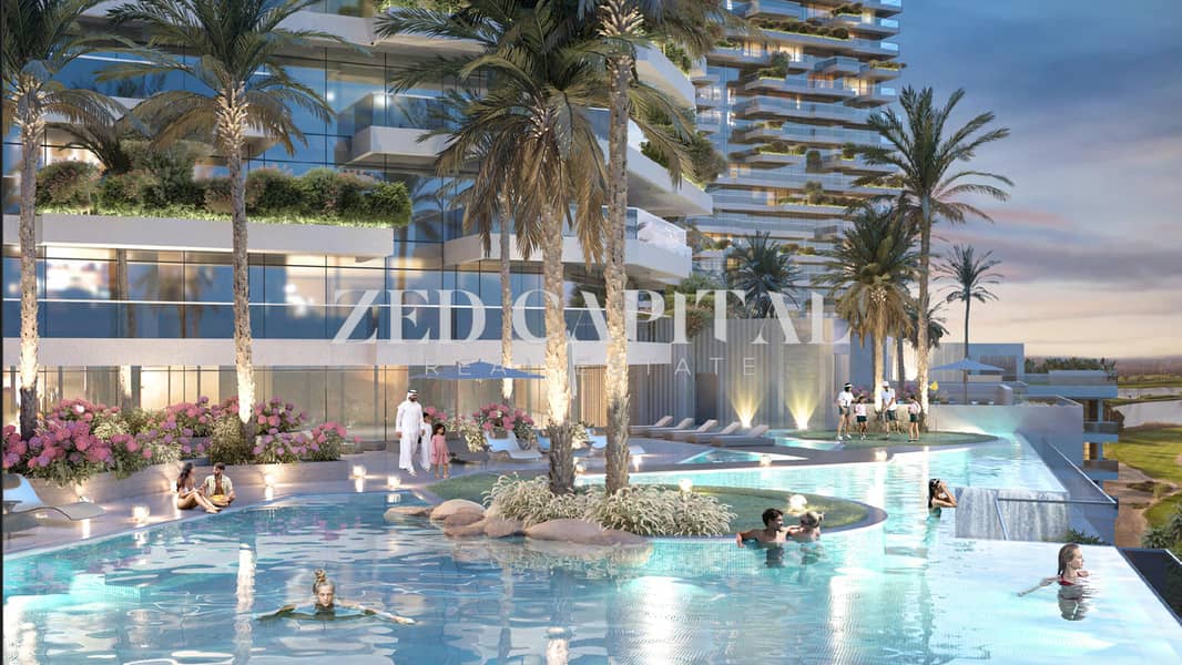 位于达马克山庄，高尔夫绿地大厦C座，Golf Greens 1 Tower A 1 卧室的公寓 1400000 AED - 12832209