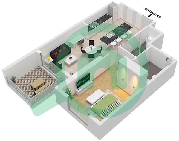 Type B-1 Unit 6,8 Floor 1-13
