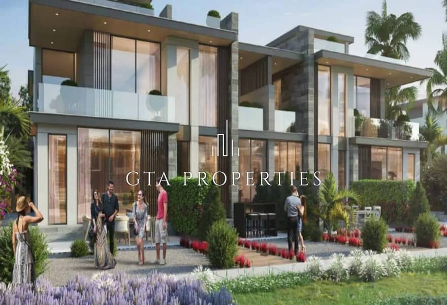 位于大马士革湖住宅，摩洛哥别墅 5 卧室的联排别墅 4450000 AED - 12833994