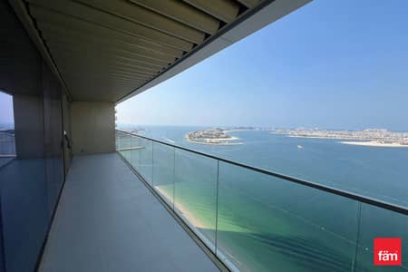 2 Bedroom Apartment for Rent in Dubai Harbour, Dubai - Palm View | Corner Unit | Ready to Move