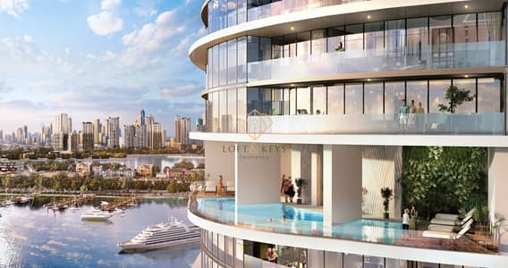 فلیٹ 3 غرف نوم للبيع في مدينة دبي الملاحية، دبي - Maritime T Pool View 03_20221130. jpg