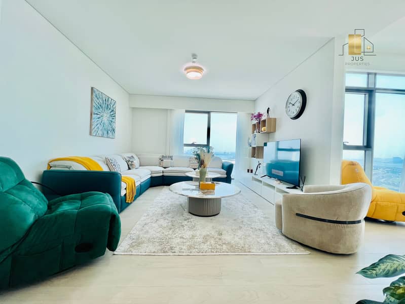 Burj Khalifa City Skyline View | Exclusive Corner Layout | Deluxe Type Fully Furnished 2BHK | Separate Dining Room | Just for 2.9m