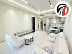 Brand new fully furnished 1bhk 4 chques available for rent