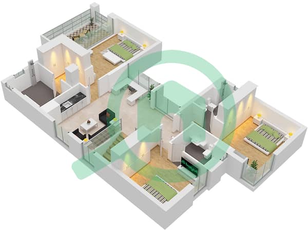 Type A Unit Corner Floor First